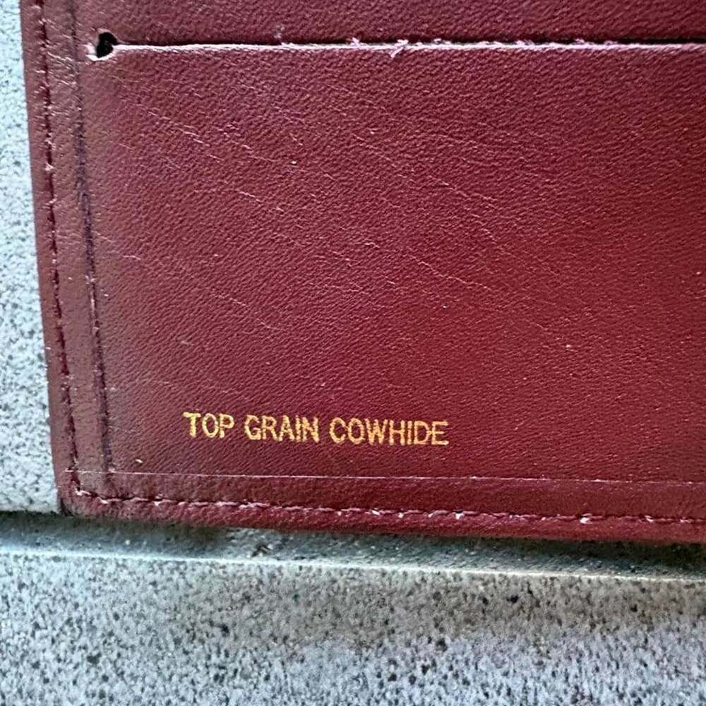 Brecher Burgundy Top Grain Cowhide Bifold Wallet